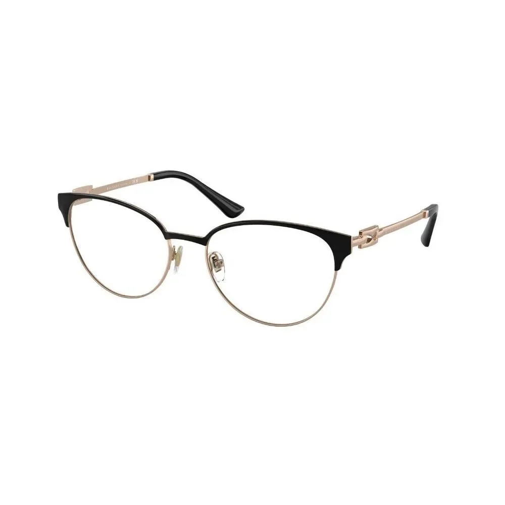 NWT Bvlgari BV2247 Black Gold 54mm Eyeglasses